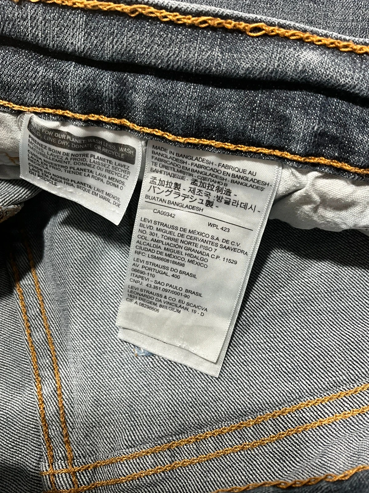 Jean Levi’s Homme 513 Slim Straight W34 L30 Vintage Noir Lvh 219 – photo 10
